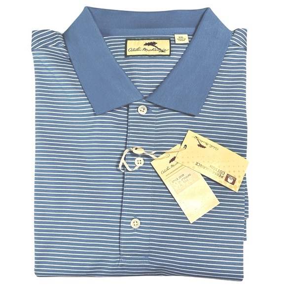 NWT Alister MacKenzie XXL Golf Polo Shirt Blue.           ‎    R - Picture 1 of 15